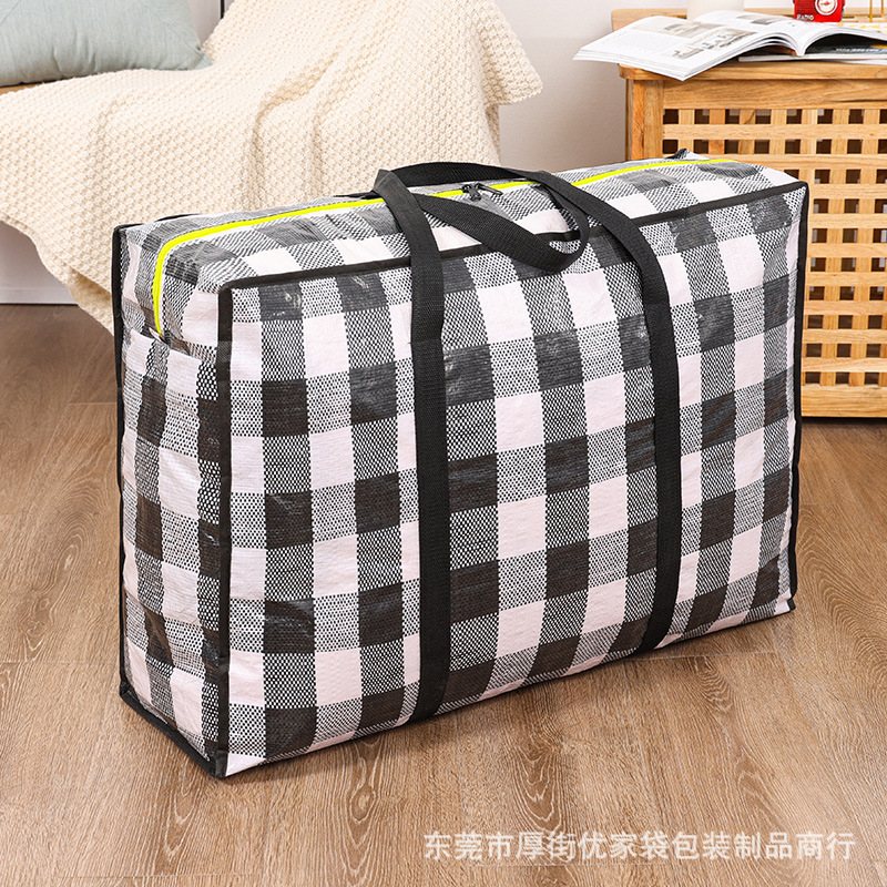 Moving Bag Handbag Moving Packing Bag Woven Bag Luggage Bag Waterproof Cotton Quilt Large Bag Student Dormitory Bag
