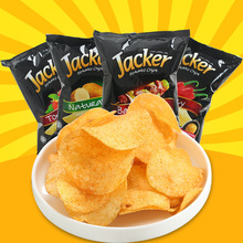马来西亚零食 Jacker杰克薯片办公室休闲膨化食品多味选择60g
