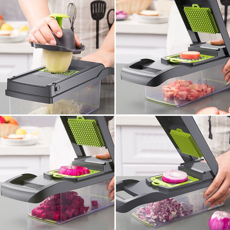 Multi-Function Vegetable Cutter Kitchen Vegetable Machine Potato Shredded Dicer Grater Radish Grater Slicer