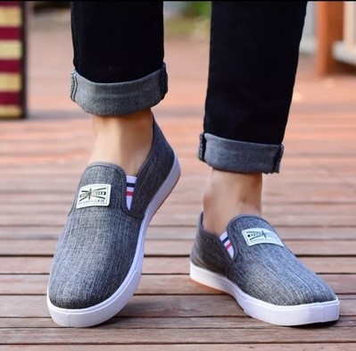 One Piece Dropshipping Beijing Sneakers Men's Denim Canvas Shoes Slip-on Male Student Shoes Casual and Comfortable Linen