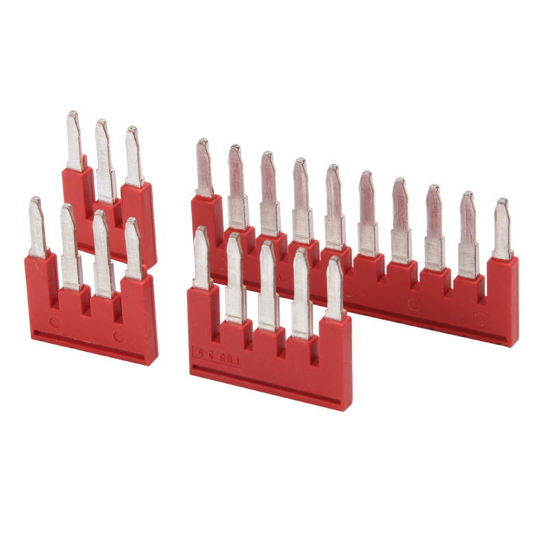 现货pt st2.5弹簧接线端子短接条fbs-10-5中心边插件 10位连接条