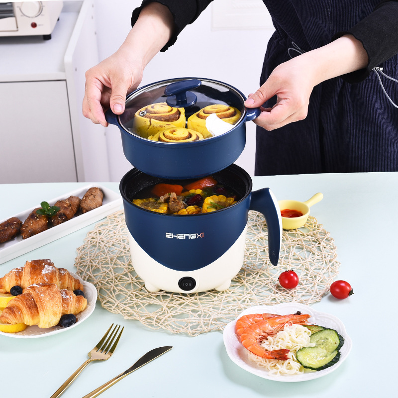 Multi-Functional Electric Cooker Student One-Piece Cooking Noodles Electric Hot Pot Internet Celebrity Small Electric Pot Mini Rice Cooker Dormitory Pot