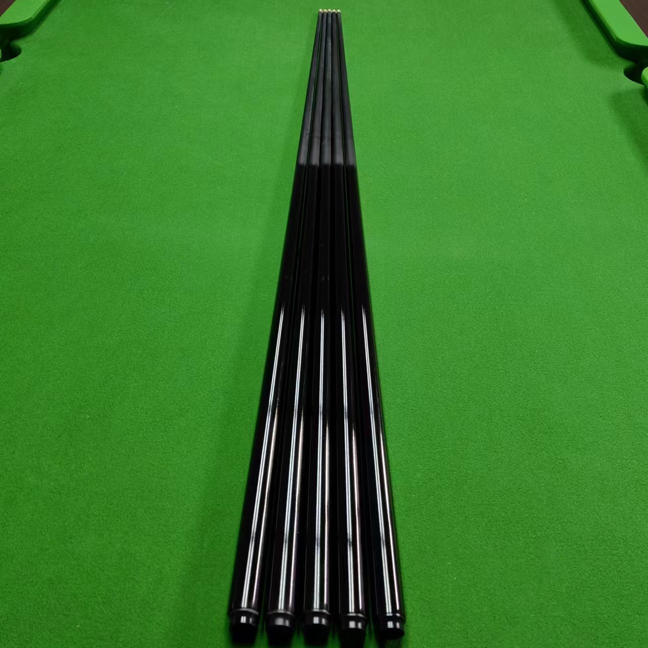 黑科技台球杆单节通体桌球杆英式斯诺克小头杆碳素中八台球公杆