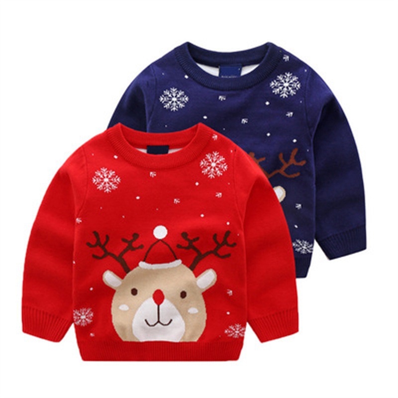 2024 Autumn and Winter New Children's Sweater Boys and Girls Thickened Sweater Miscellaneous Stall Children's Foreign Trade Stall Wholesale