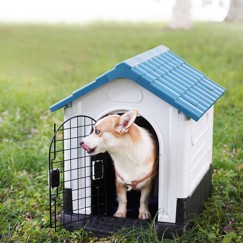 塑料狗窝四季通用防晒狗棚大中小型犬金毛户外防雨宠物窝带厕所