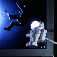 新奇特卡通宇航员LED卧室房间小夜灯创意USB书灯电脑键盘照明灯