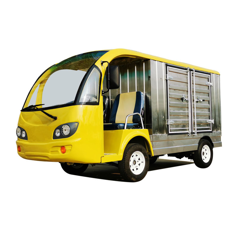箱式电动货车不锈钢箱体电动送餐车电瓶搬运车可加保温层