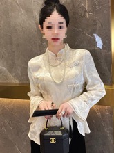 新中式国风白色春日衬衫2024春款女装小衫洋气马面裙上衣搭配