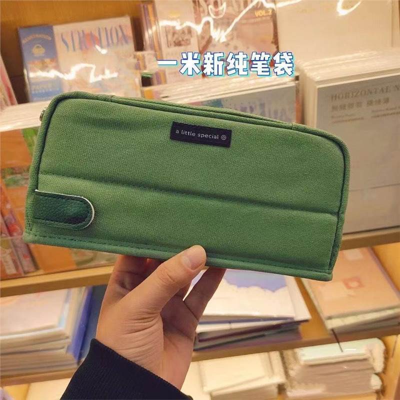 时尚笔袋女孩ins日系大容量2021新款流行中学生小学生文具铅笔盒