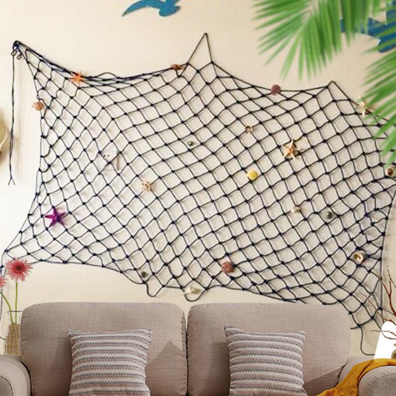 麻绳网格创意照片墙装饰网ins幼儿园环创渔网挂画网红主题留言墙