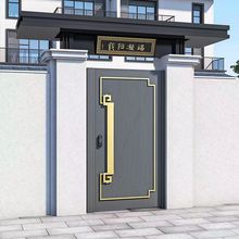 铸铝门锌合金别墅大门双开自建房乡村家用不锈钢门防盗入户进户门