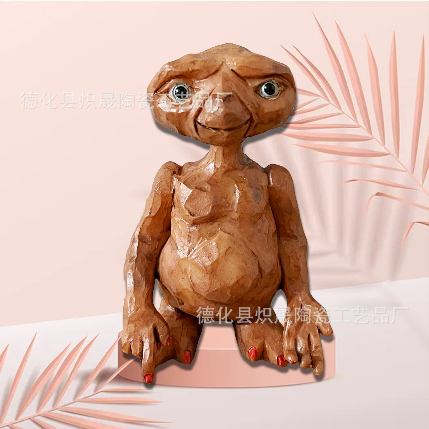 跨境ufo外星人树脂雕像异形et公仔火星人手办周边摆件