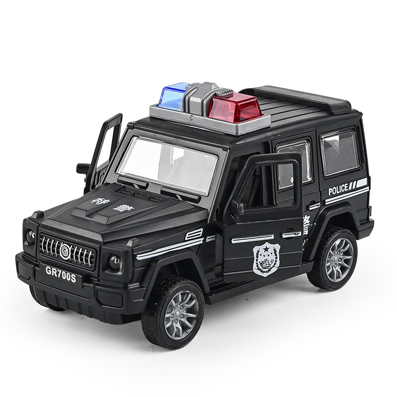 Large Police Car Toy Inertia Car Children's Toy Car Model Simulation Boy Police Car off-Road Vehicle Gift