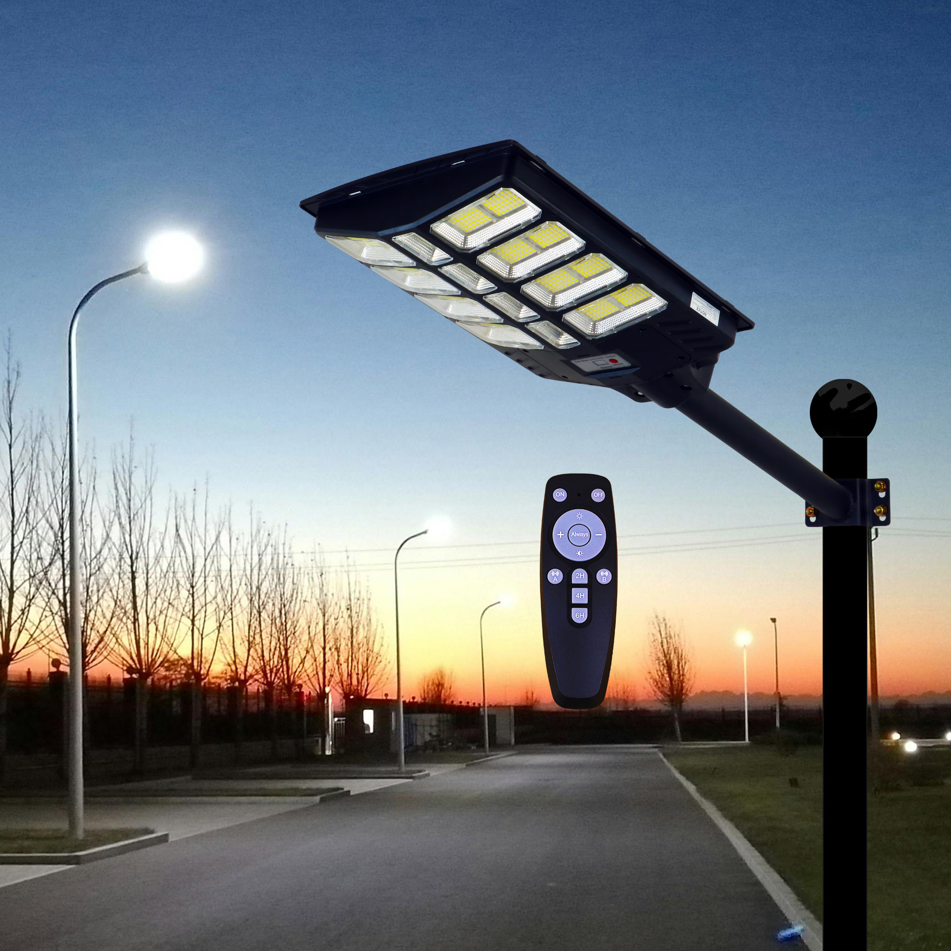 太阳能路灯一体化 跨境出口专供高品质高端配置3000w/6000w/9000w