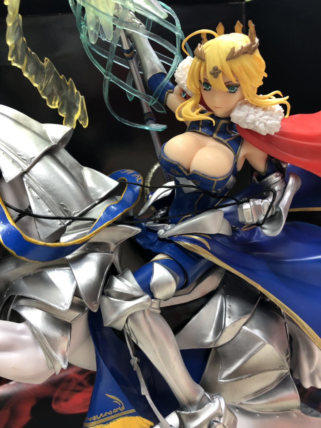 fate fgo 白枪呆saber lancer 骑马枪兵 阿尔托利亚 模型摆件手办