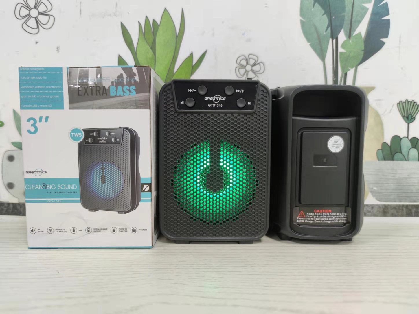 3-Inch New GTS-1345 Outdoor Portable Bluetooth Speaker