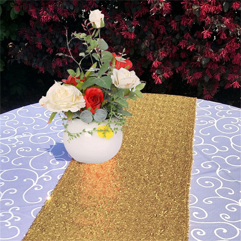 in Stock Supply Flash Christmas Party Mediterranean 3mm Sequin Embroidery Sequin Table Flag Table Towel