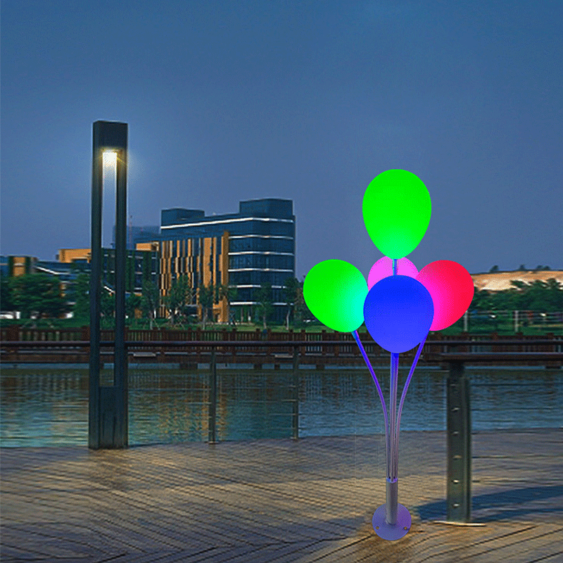 led仿真彩色气球灯户外亮化工程景观灯公园广场造型装饰灯草坪灯