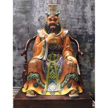 厂家供应彩绘树脂神像铸铜龙王像 寺庙铜龙王雕塑铜像 规格可定