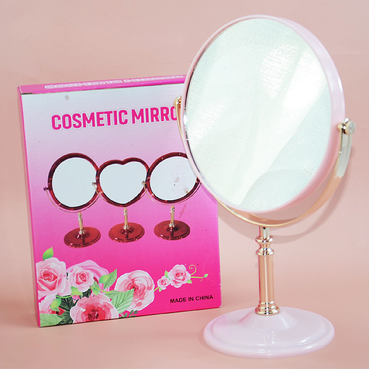 Creative New Desktop Cosmetic Mirror Candy Color European Rotating Double-Sided Mirror Girls Makeup Mirror