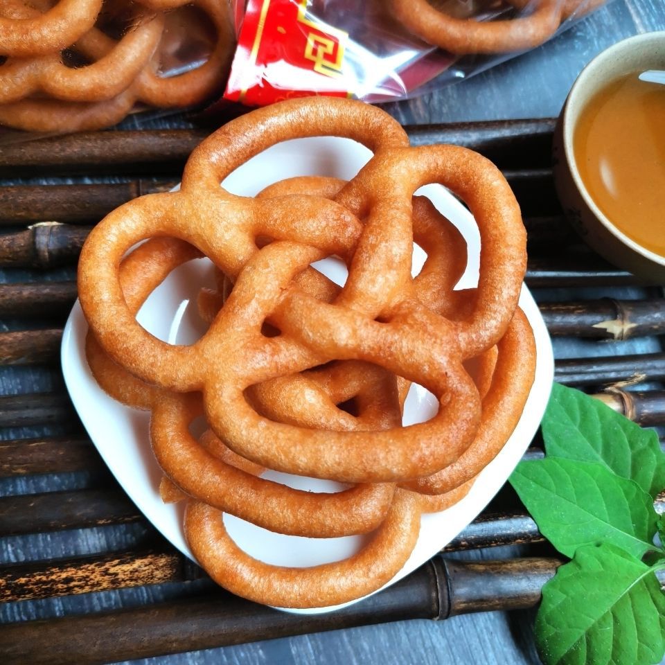 糖环广西玉林特产年货零食小吃油炸翘连香脆酥200克/包包邮