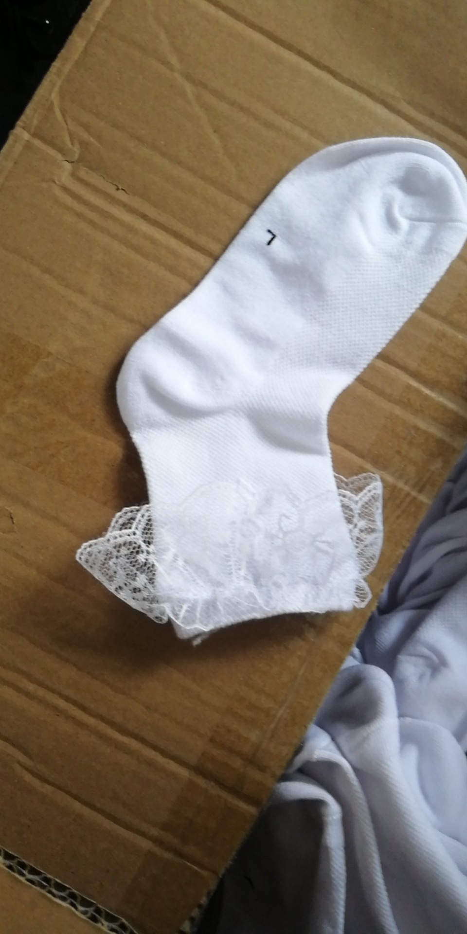 女童花边袜春夏女孩白色拉丁舞棉袜儿童舞蹈袜子蕾丝洋气公主短袜