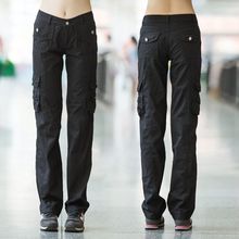 新款工装裤女宽松显瘦多口袋休闲裤韩版户外运动时尚百搭直筒长裤