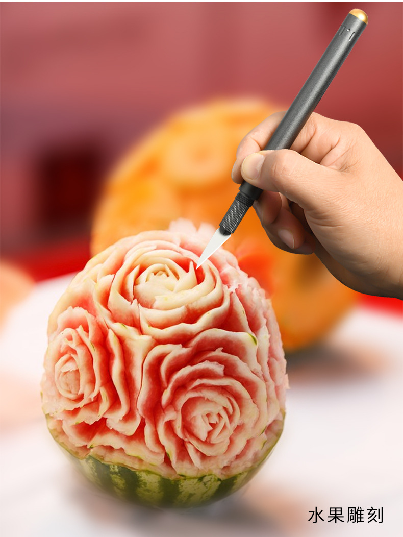 厨师雕刻刀陶瓷水果雕刻刀小白龙食品雕刻刀龙刀雕花刀蔬雕刻主刀