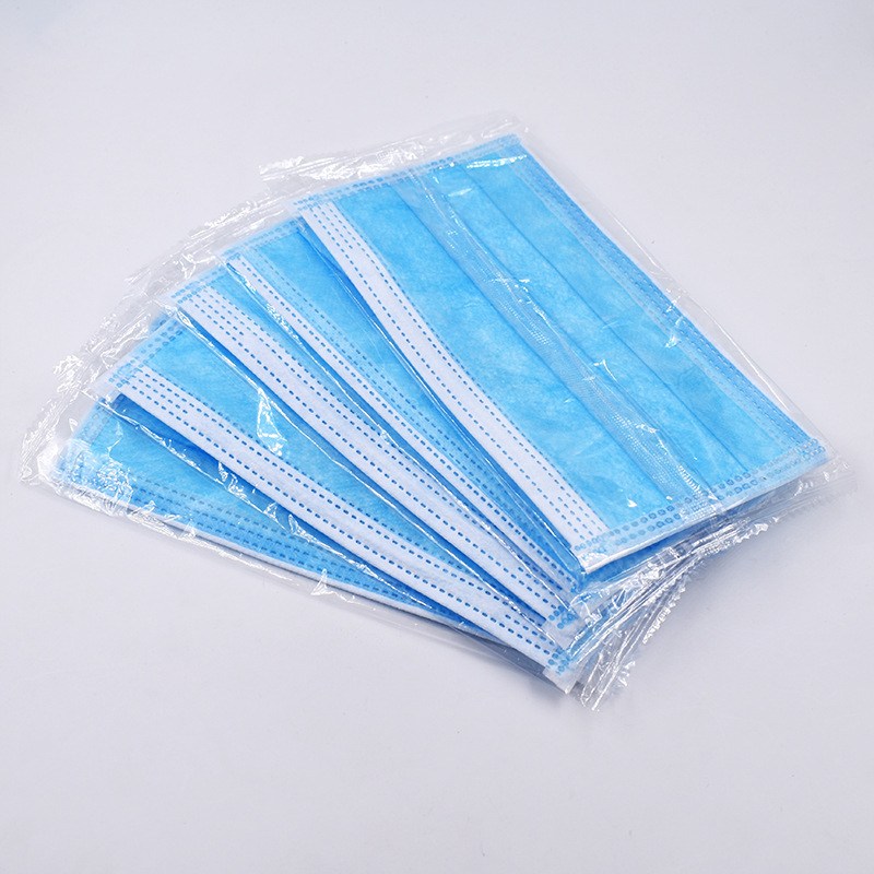一次性三层独立包装防护口罩成人含99熔喷布民用防细菌现货批发价
