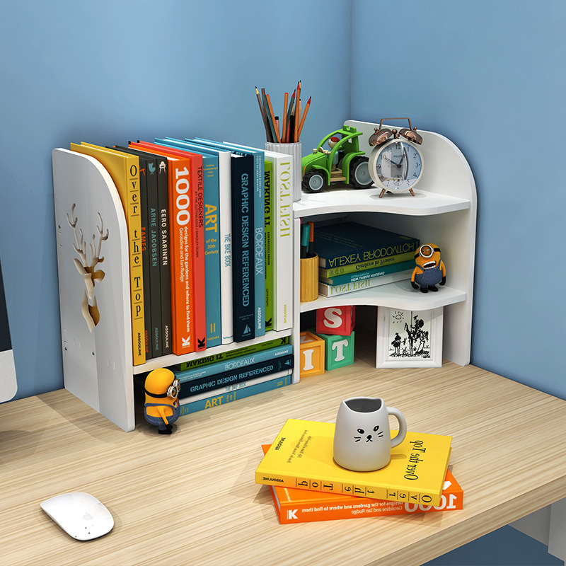 Office Book Storage Rack Home Finishing Children's Picture Book Rack Simple Bookcase Desktop Bookshelf Multi-Layer Storage Rack