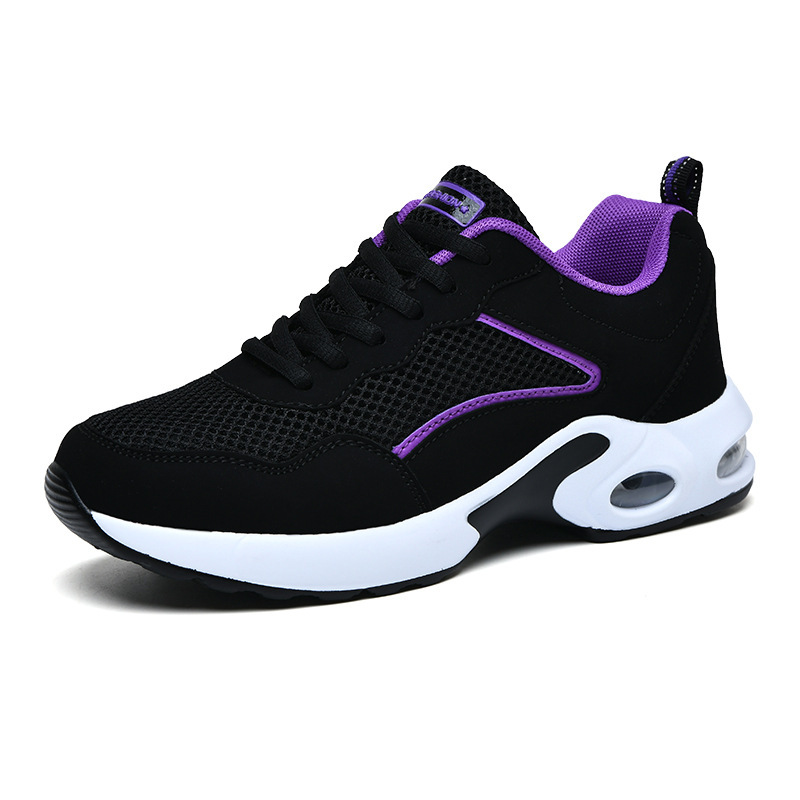 2023 Spring Leisure Women's Shoes Fashion Black Mesh Comfortable Sports Shoes Cross-Border Mesh Casual Women's Sports Shoes