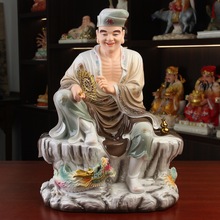 济公佛像道济和尚降龙罗汉李修元活佛供奉树脂仿陶瓷汉白玉铜神像