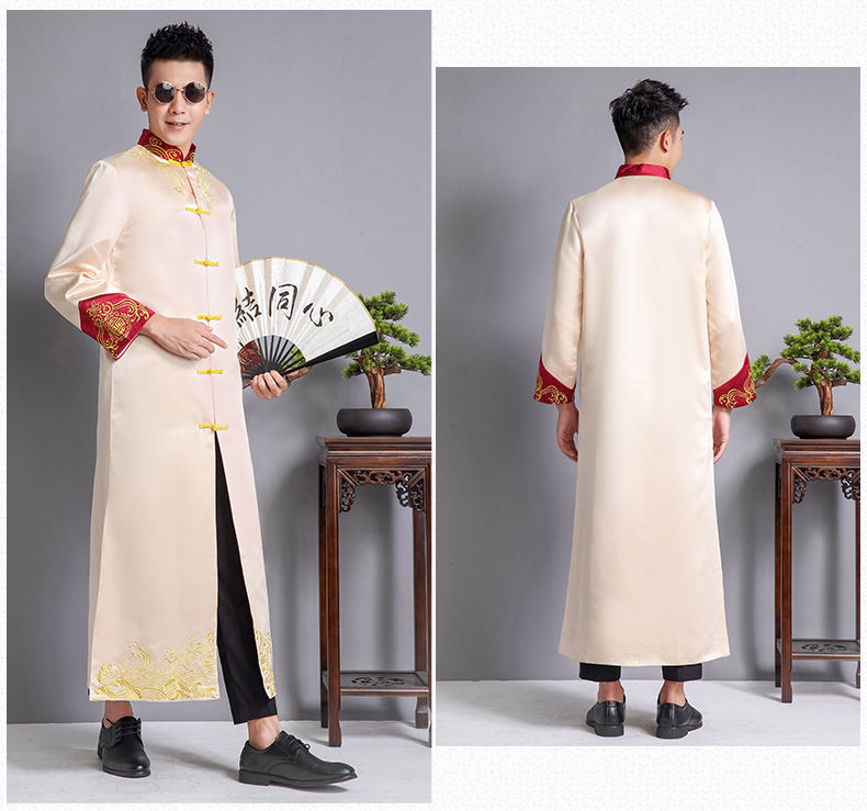 伴郎服冬季兄弟团新郎中式婚礼迎亲搞笑亲风古装男士大码