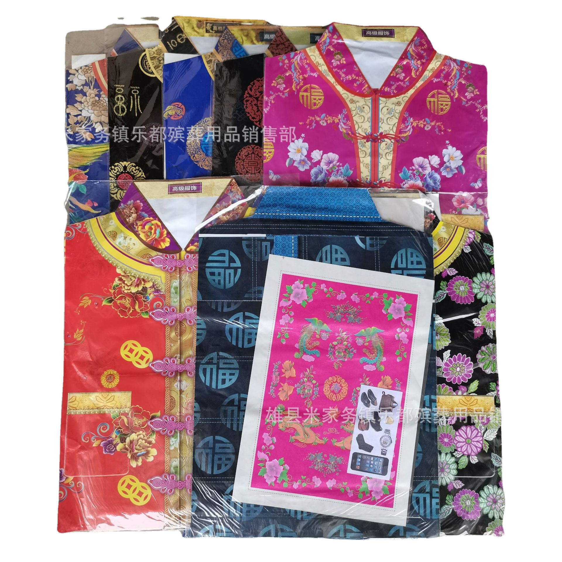 祭祀殡葬寒衣节手工唐装男女纸寒衣 布棉衣 祭祖烧纸冥币殡葬用品