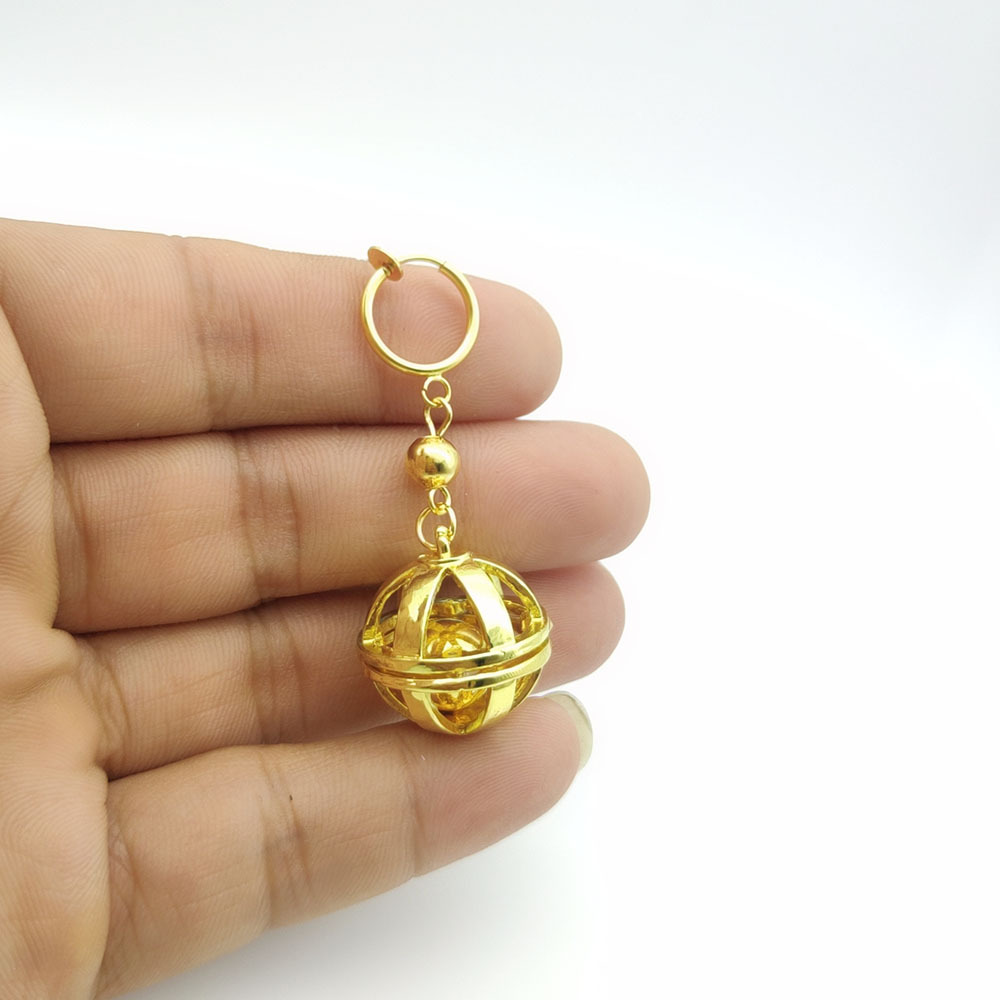 东京复仇联盟羽宫一虎耳环圆形铃铛长吊坠耳夹首饰批发