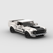 兼容乐高MOC-96115国产积木福特野马Boss302汽车拼装模型玩具益智