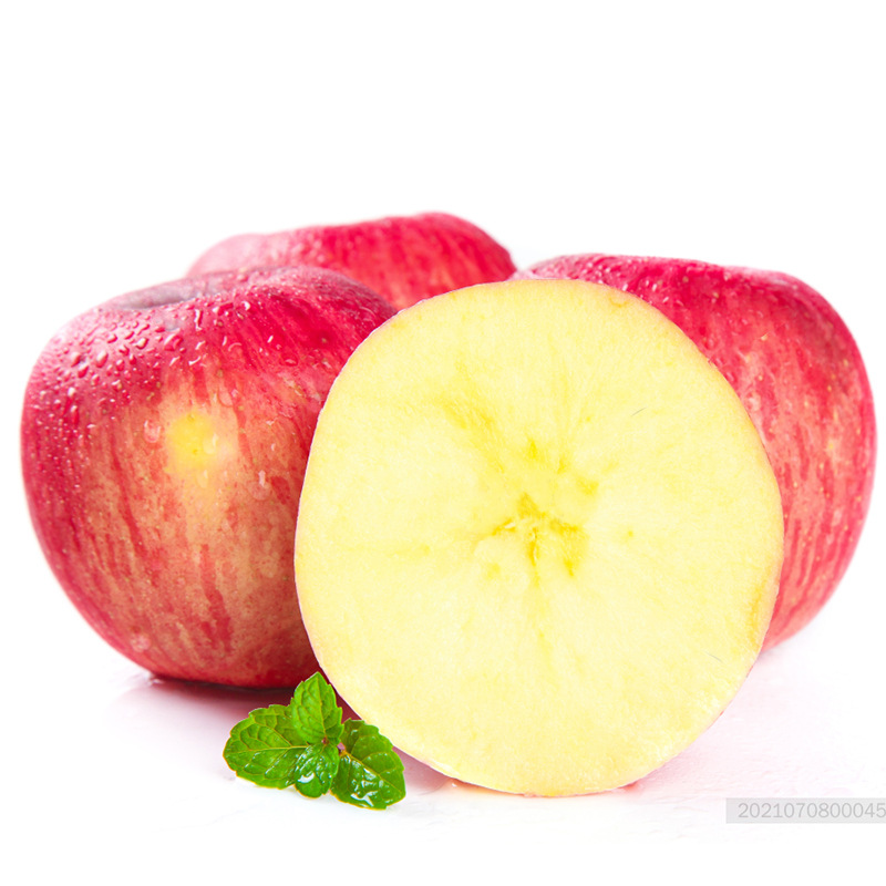烟台水晶红富士苹果全红香甜可口冰糖心脆甜多汁爽口条红栖霞批发