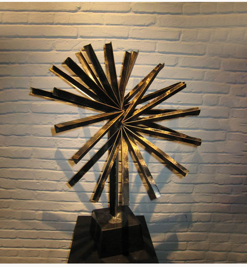 铁艺抽象雕塑工艺品现代金属铁艺酒店软装配饰办公室装饰落地摆件