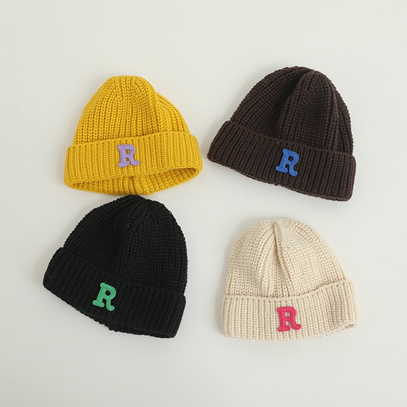 儿童帽子秋季男孩针织毛线帽宝宝套头帽冬天百搭女童保暖护耳帽潮