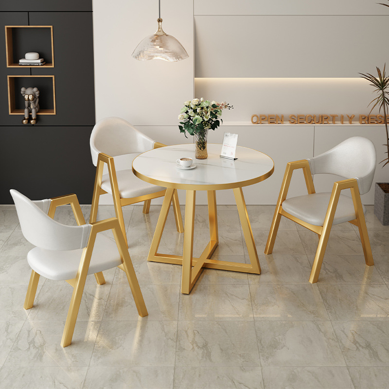 Nordic Conference Table Small round Table Coffee Table Living Room Home Table-Chair Set Balcony Conference Table Coffee Table Milk Tea Table