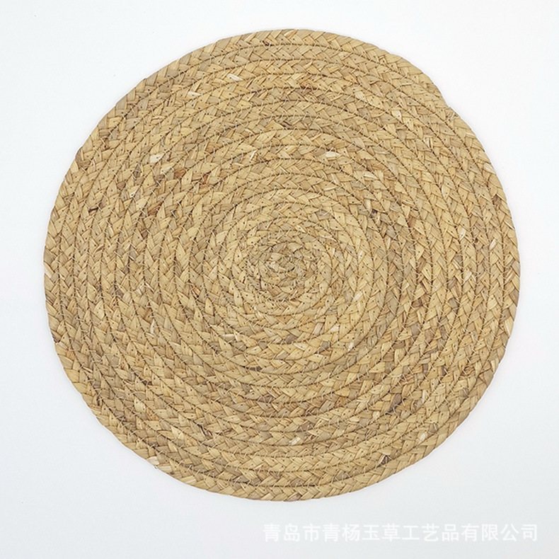 编织水葫芦草编圆垫子餐桌隔热葫芦草餐垫沥水垫杯垫碗垫