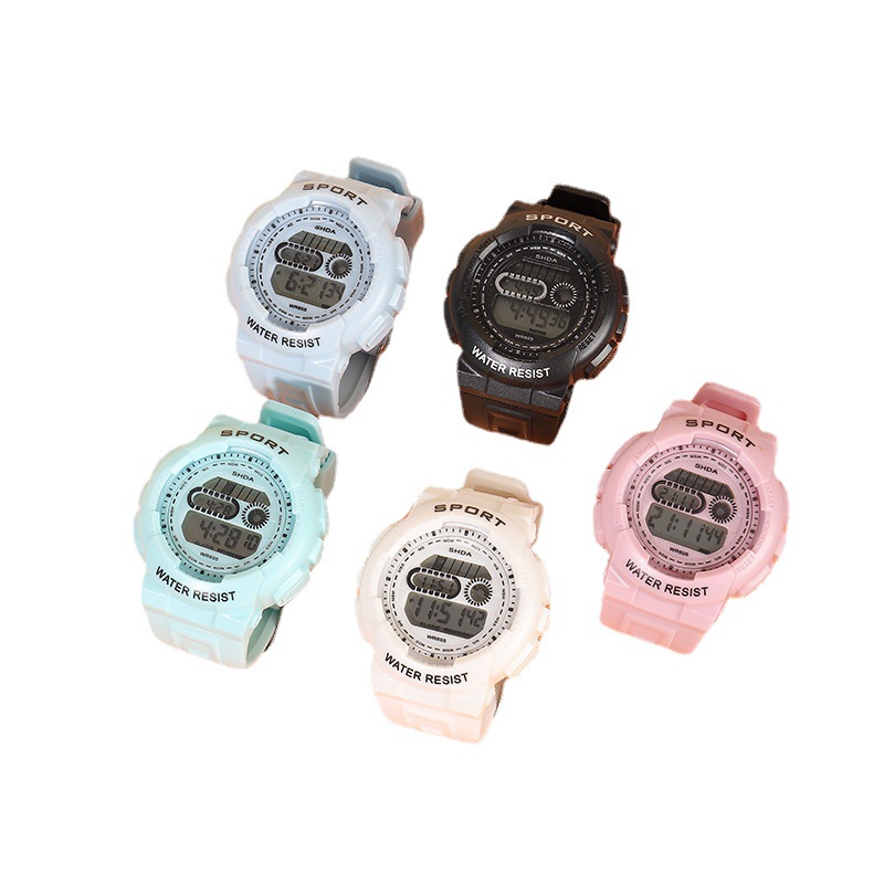 605 Simple Style Boxed Electronic Watch Student Minimalist Style Luminous Watch Junior High School Unicorn Cool Sport Watch