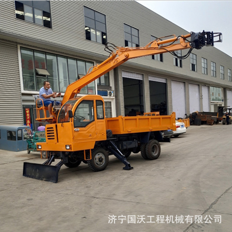 广西抓装甘蔗拖拉机 3吨5吨半自动机械手臂抓甘蔗价格