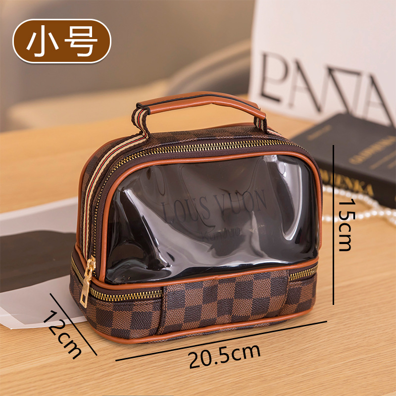 Internet Celebrity Fashionable Cosmetic Bag Dry Wet Separation 2032 New Super Hot Waterproof Large Capacity Portable out Wash Bag Makeup