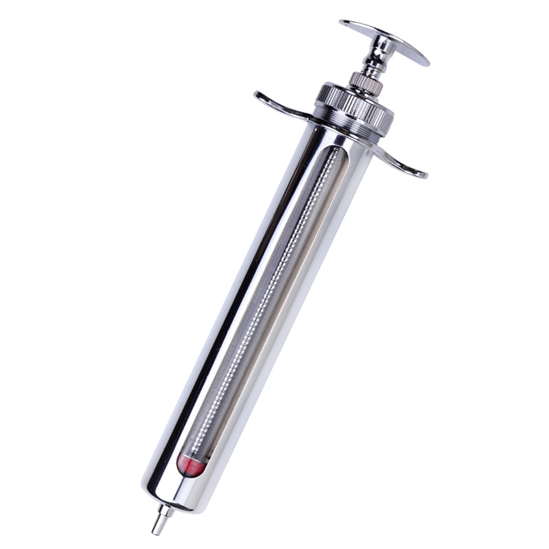 兽用注射针筒 牛羊用宠物大号针管猪用金属不锈钢注射器