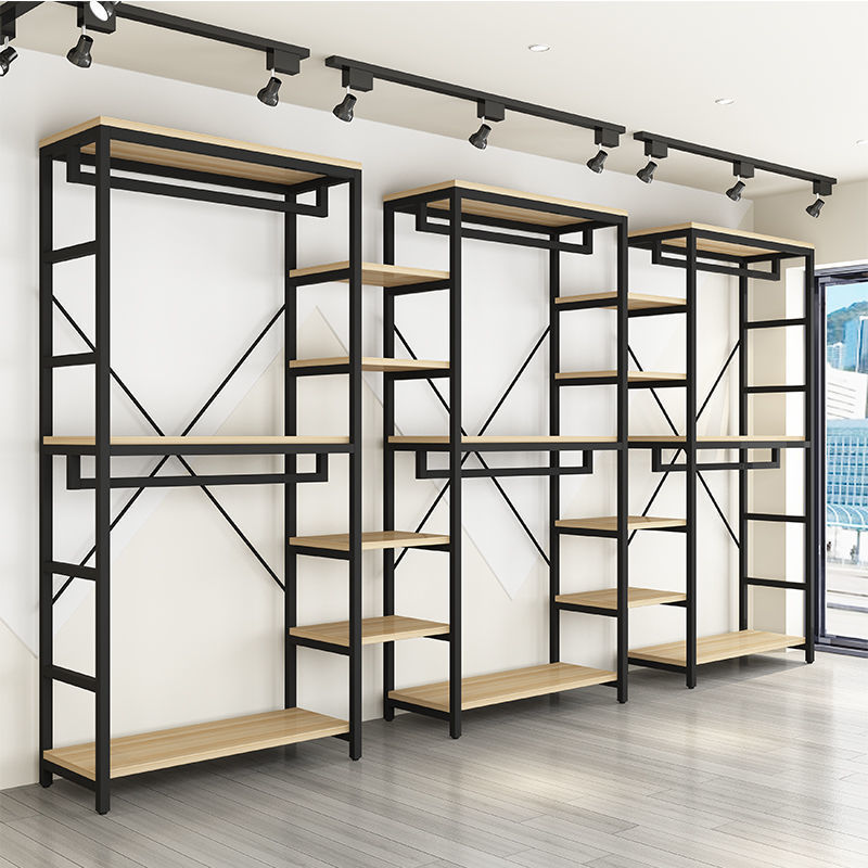 服装店展示架双层挂衣架落地式店铺商场货架男女装儿童母婴展示柜