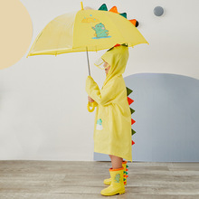 3WKF儿童雨衣2岁3幼儿园女宝宝4小童斗篷式雨披长款雨服防水