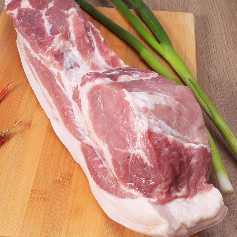 猪肉新鲜五花肉优质带皮带肋排骨原切整块土猪肉熏腊优选猪肉批发