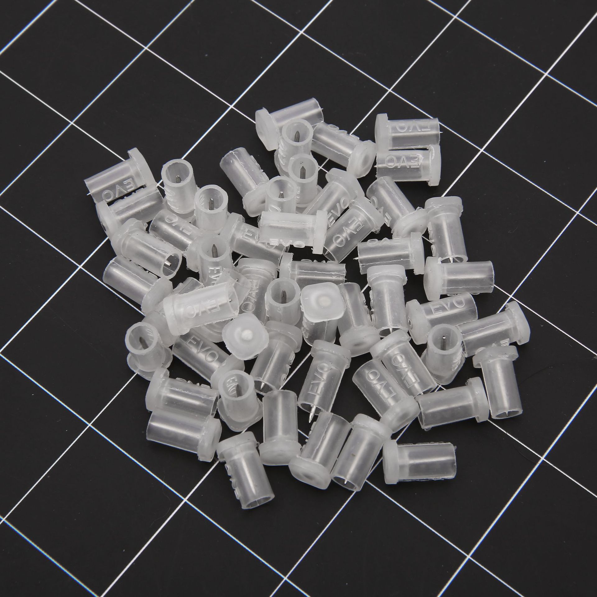 胶水钉塑料图钉透明创意大头钉滴胶图钉内置钉安全开口胶水配件