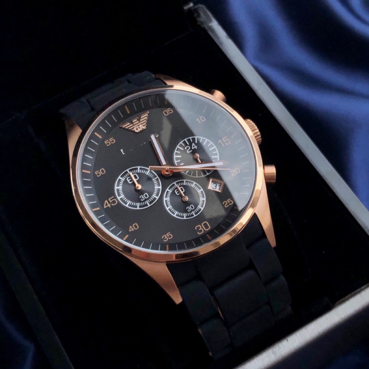 阿厂家批发玛尼手表黑陶瓷表带时尚多功能时尚情侣石英手表ar5905